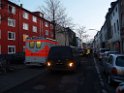 Einsatz Feuerwehr SEK Polizei Koeln Nippes Merheimerstr P144